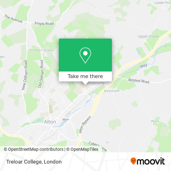 Treloar College map