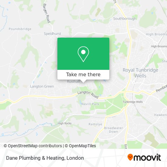 Dane Plumbing & Heating map