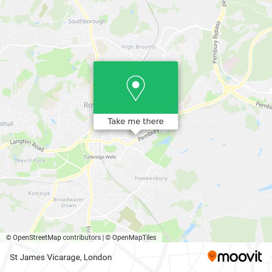 St James Vicarage map