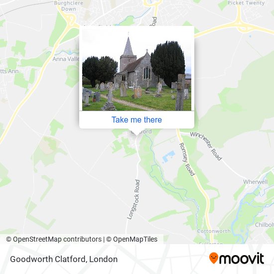 Goodworth Clatford map