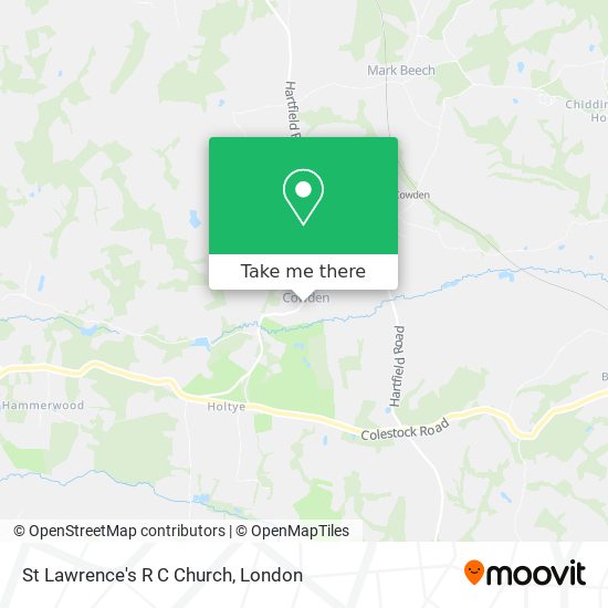 St Lawrence's R C Church map