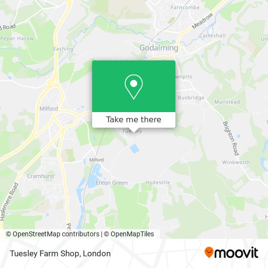 Tuesley Farm Shop map