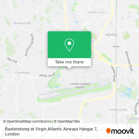 Baxterstorey at Virgin Atlantic Airways Hangar 7 map