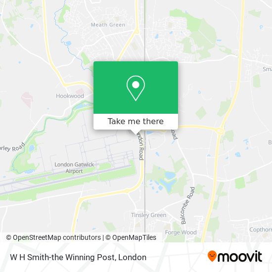 W H Smith-the Winning Post map