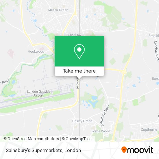 Sainsbury's Supermarkets map