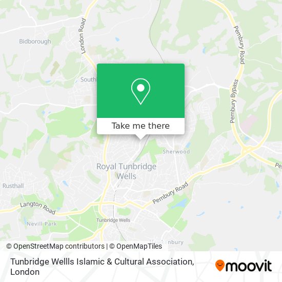 Tunbridge Wellls Islamic & Cultural Association map