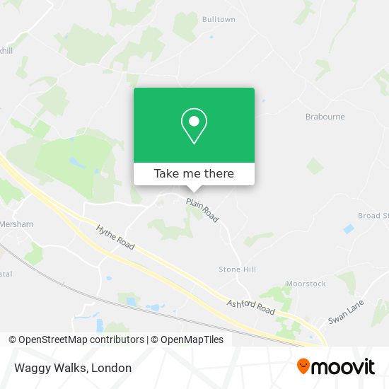 Waggy Walks map
