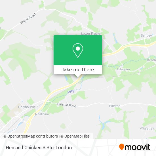 Hen and Chicken S Stn map