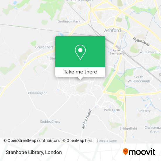 Stanhope Library map