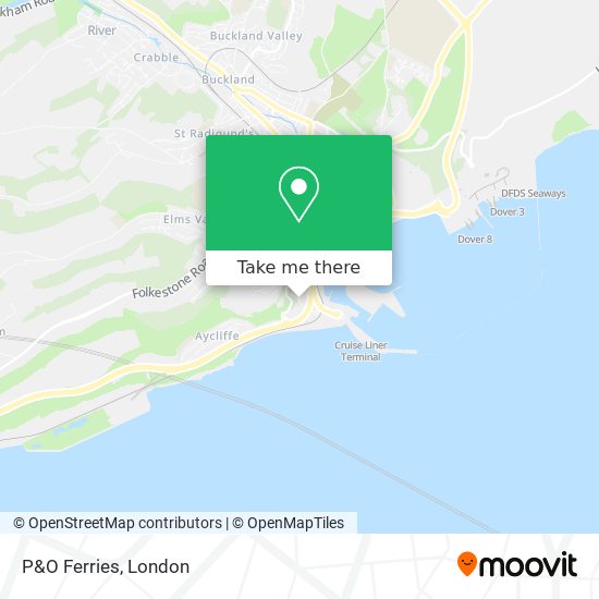 P&O Ferries map