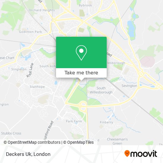 Deckers Uk map