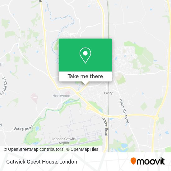 Gatwick Guest House map