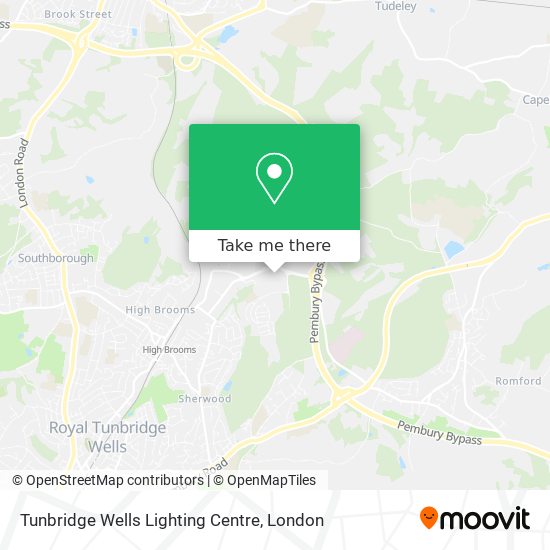 Tunbridge Wells Lighting Centre map