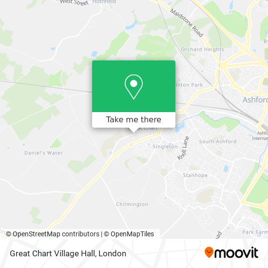 Great Chart Village Hall map