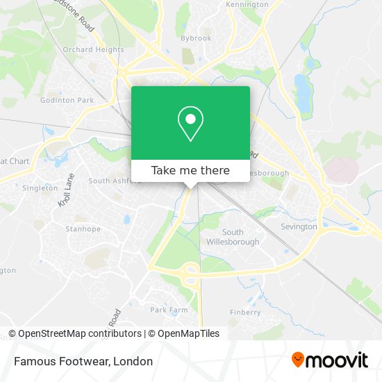 Famous Footwear map