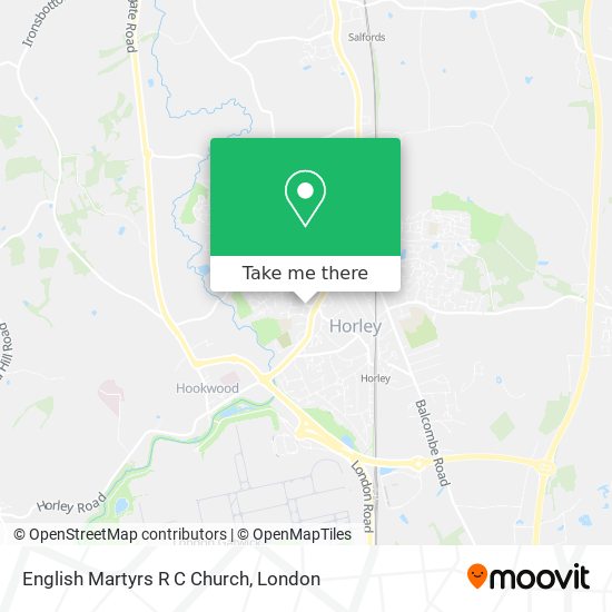 English Martyrs R C Church map