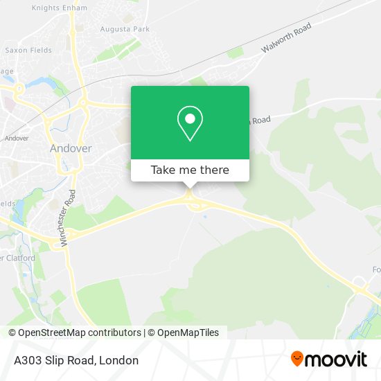 A303 Slip Road map
