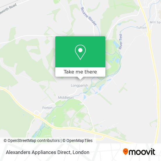 Alexanders Appliances Direct map