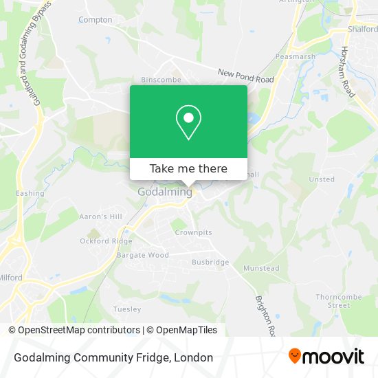 Godalming Community Fridge map