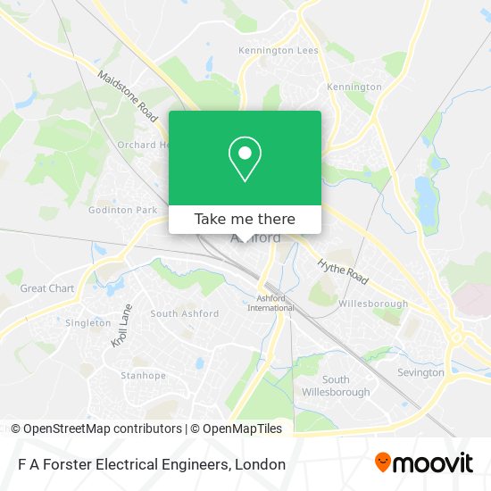F A Forster Electrical Engineers map