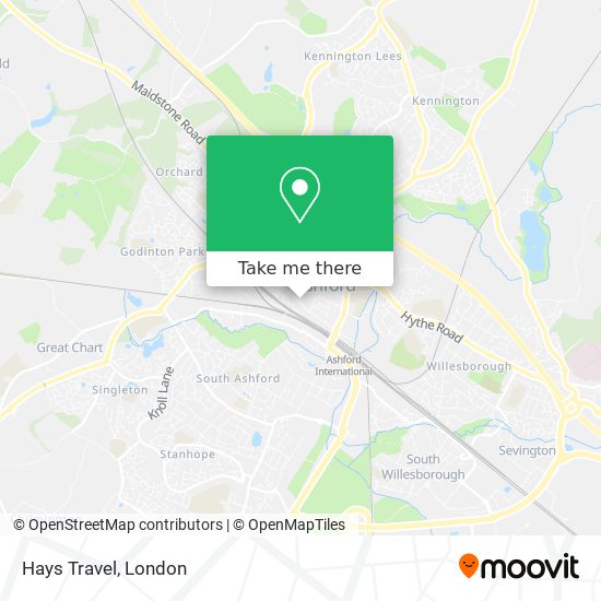 Hays Travel map