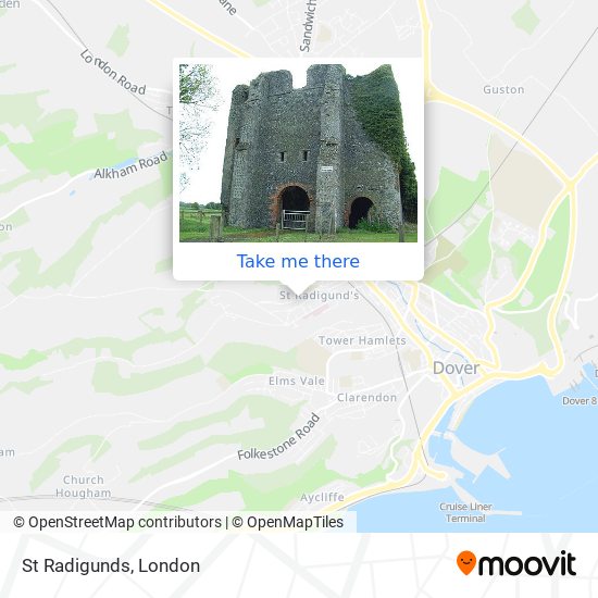 St Radigunds map