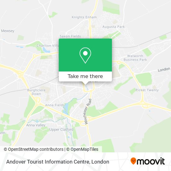 Andover Tourist Information Centre map