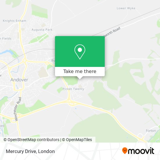 Mercury Drive map