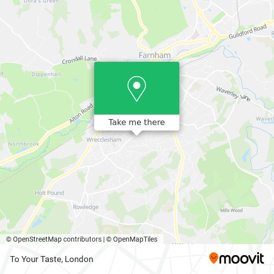 To Your Taste map