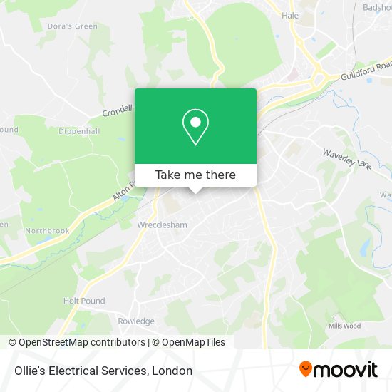 Ollie's Electrical Services map