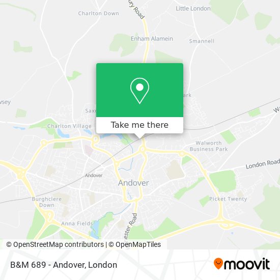 B&M 689 - Andover map