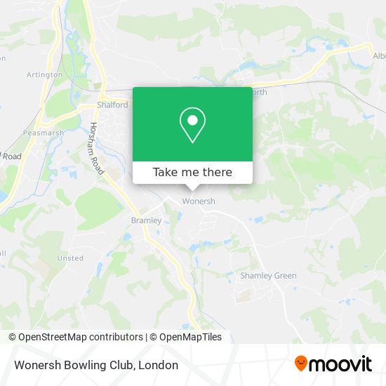 Wonersh Bowling Club map
