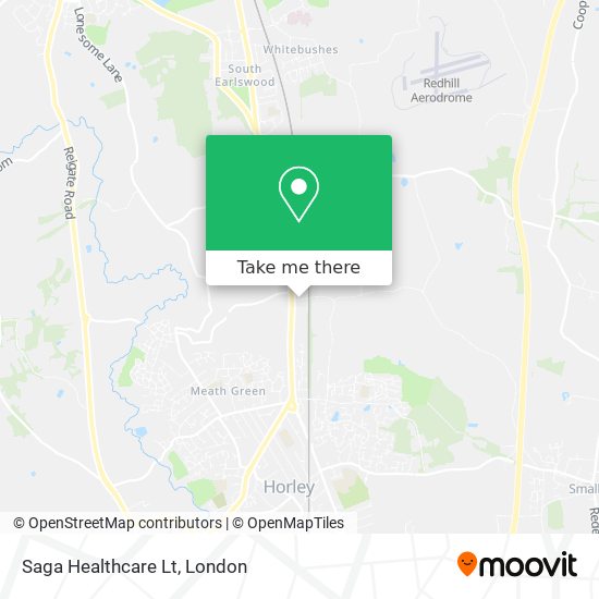 Saga Healthcare Lt map