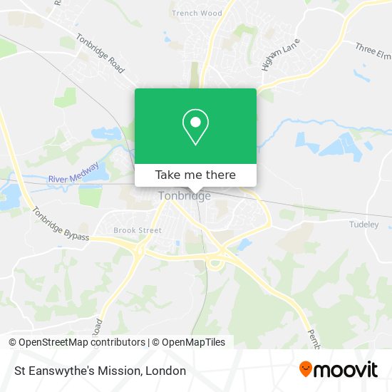 St Eanswythe's Mission map