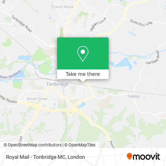 Royal Mail - Tonbridge MC map