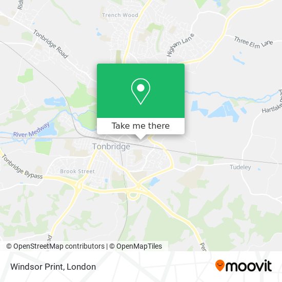 Windsor Print map