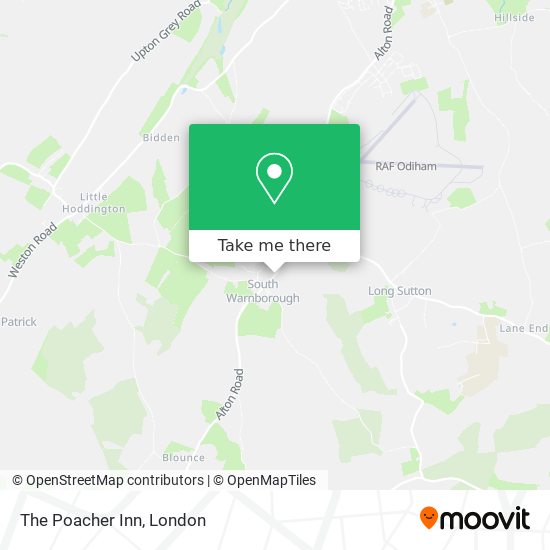 The Poacher Inn map