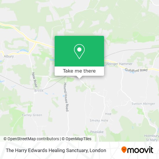 The Harry Edwards Healing Sanctuary map