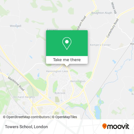 Towers School map