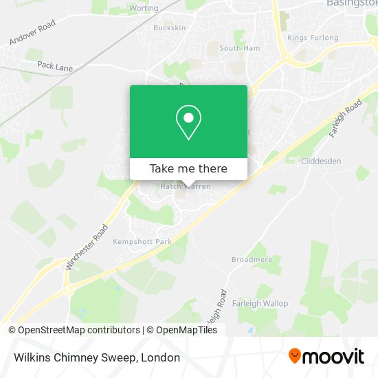 Wilkins Chimney Sweep map