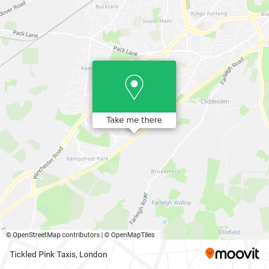 Tickled Pink Taxis map