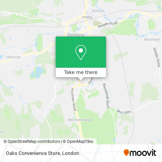 Oaks Convenience Store map
