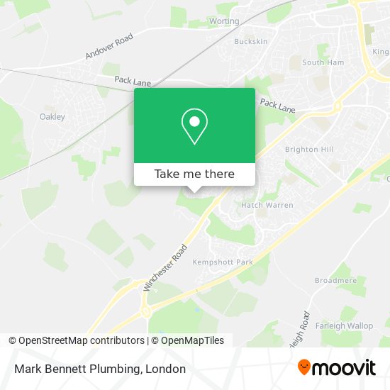 Mark Bennett Plumbing map