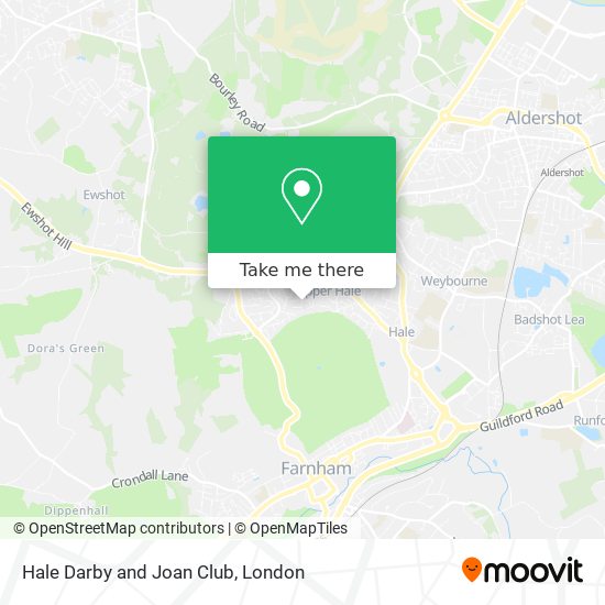 Hale Darby and Joan Club map