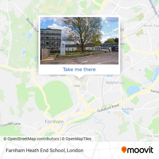 Farnham Heath End School map