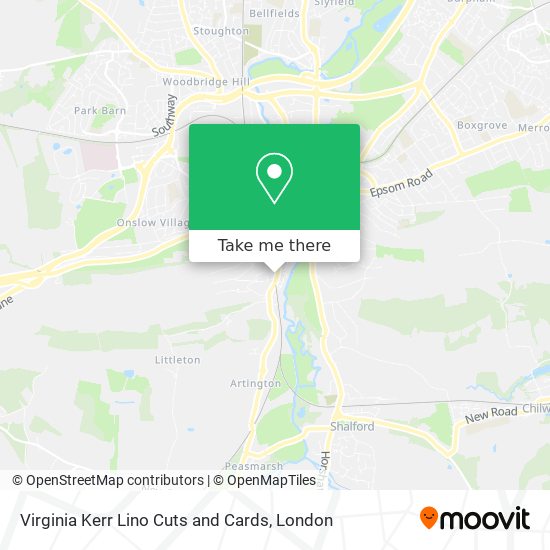 Virginia Kerr Lino Cuts and Cards map