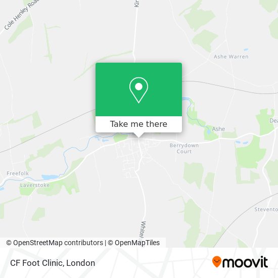 CF Foot Clinic map