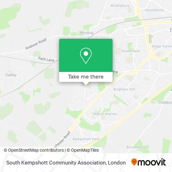 South Kempshott Community Association map