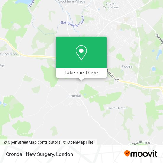 Crondall New Surgery map