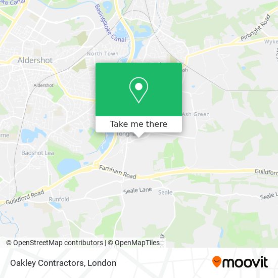 Oakley Contractors map